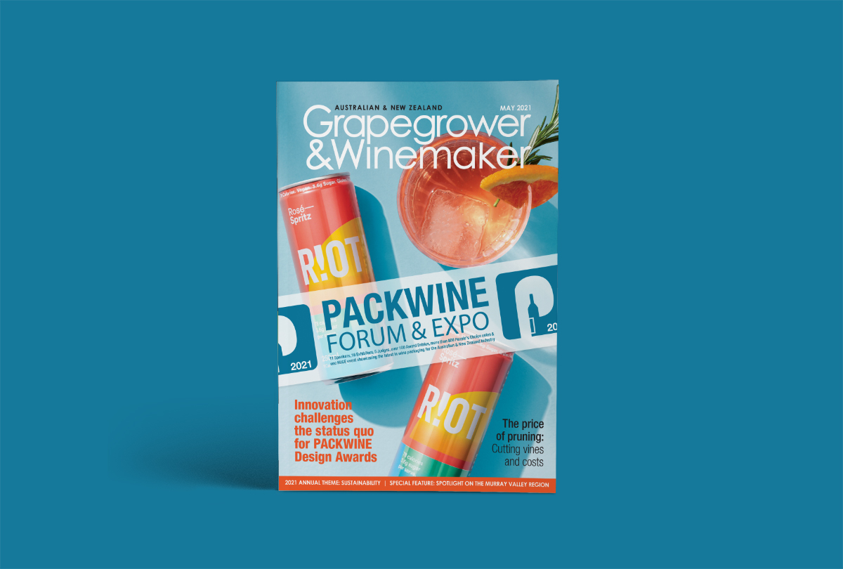 PACKWINE featured in the May Grapegrower & Winemaker