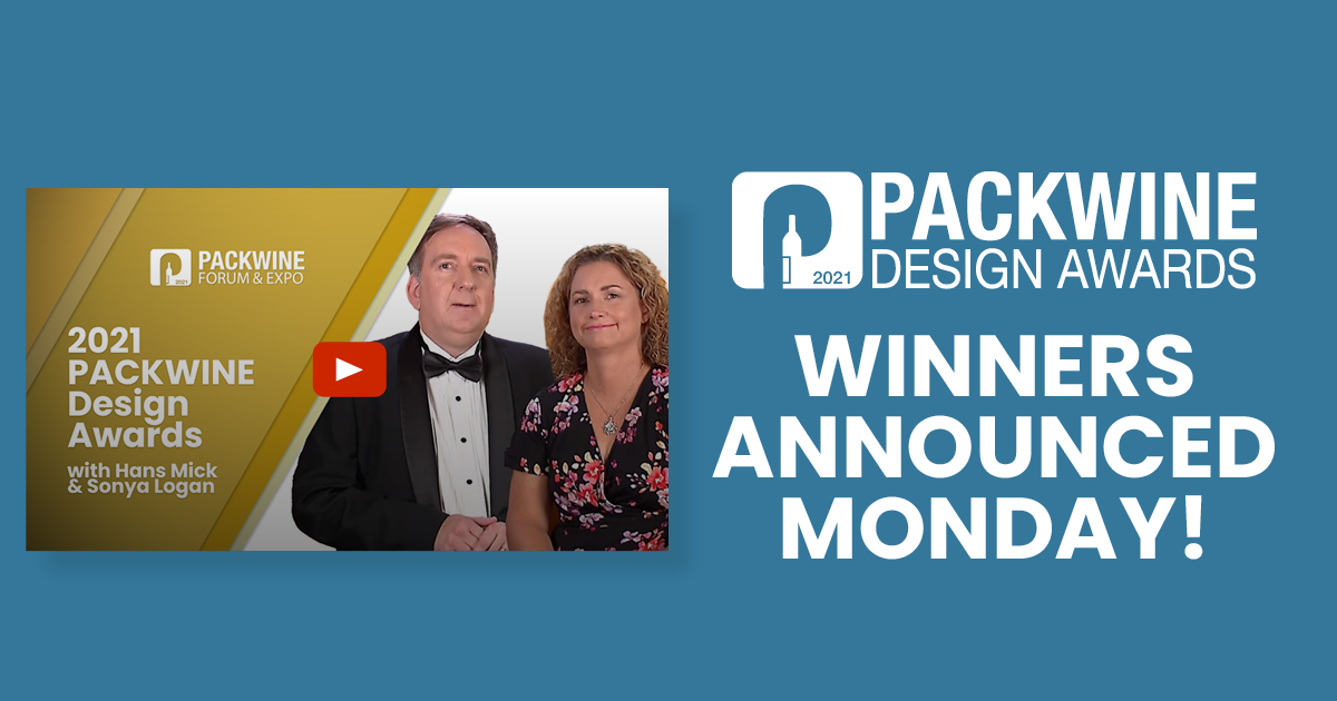 Packwine Design Award winners to be announced on Monday!